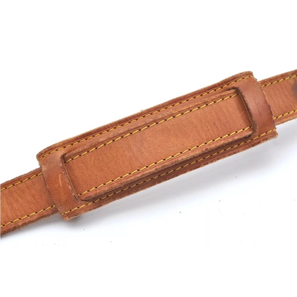 LOUIS VUITTON Replacement Vachetta Leather Shoulder Strap with LV Clasps and Pad - Picture 14 of 17